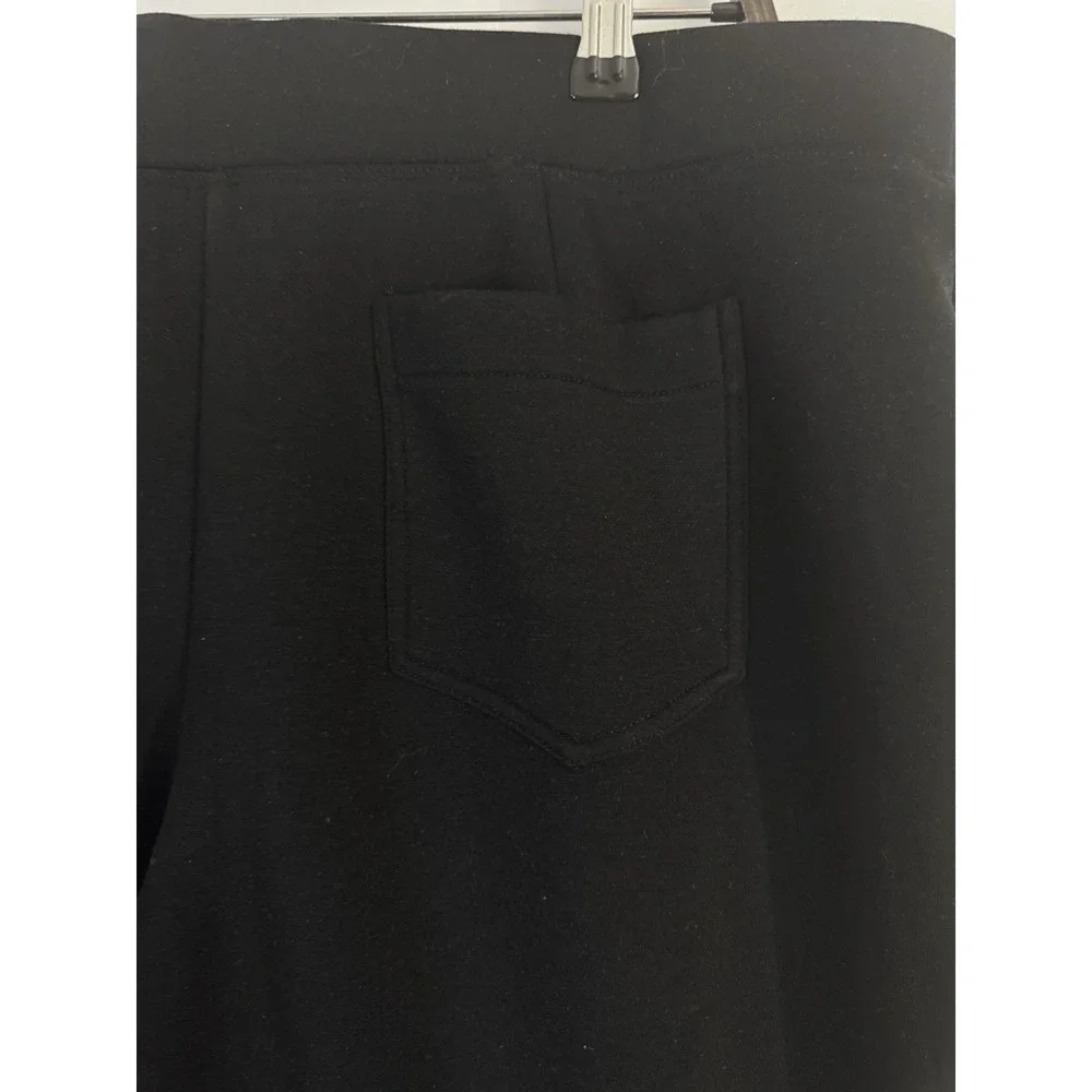 OGL Move Black Wide Leg Knit Pants NWT XL High Waist‎ Minimalist Stretch Lounge